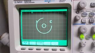 Animation XY oscilloscope
