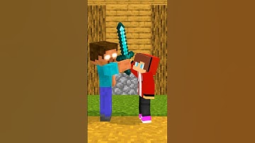 Baby JJ vs Herobrine - MAIZEN Minecraft Animation #shorts