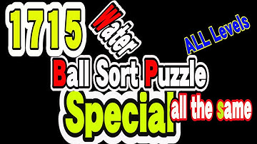 Ball Sort Puzzle Special Level after Level 1715 / Lock Ball and Key Ball and Question Mark Ball