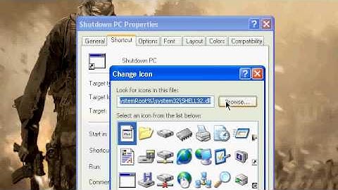 Making Reboot and Shutdown Icons on your desktop!