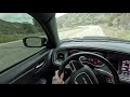 Hellcat redeye drive pov canyons and city