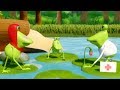Пять маленьких лягушек | Прыгающая рифма для детей | Лучшие русские рифмы | Five Little Frogs