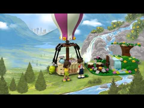 Smyths Toys - Lego Friends Heart lake Hot Air Balloon 41097