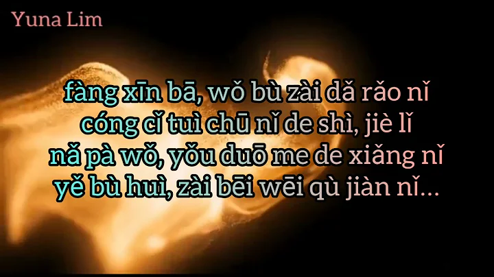 Bu Zai Da Rao  (Tidak Mengganggu Lagi) Guo Li  Lyr...