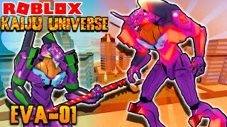 EVA-01 FULL SHOWCASE! New Evangelion Kaiju! - Roblox Kaiju Universe
