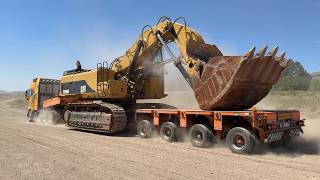 Heavy Haul: Volvo FH16 750 Transports 3 Massive Caterpillar Excavators - Fasoulas Heavy Transports