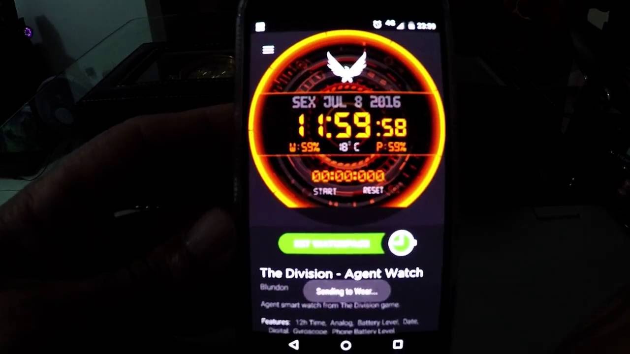 the division smartwatch theme