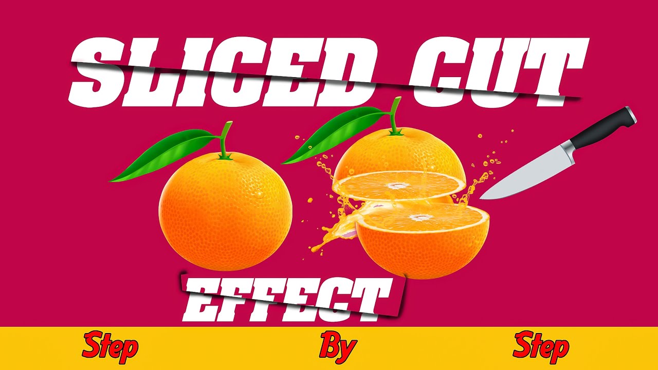 Cut Picture Using Text Sliced Text Effect Tutorial | Text Effect Photoshop | text cut effect ...