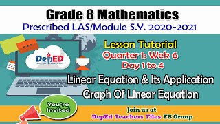 Math 8  - Quarter 1: Week 6