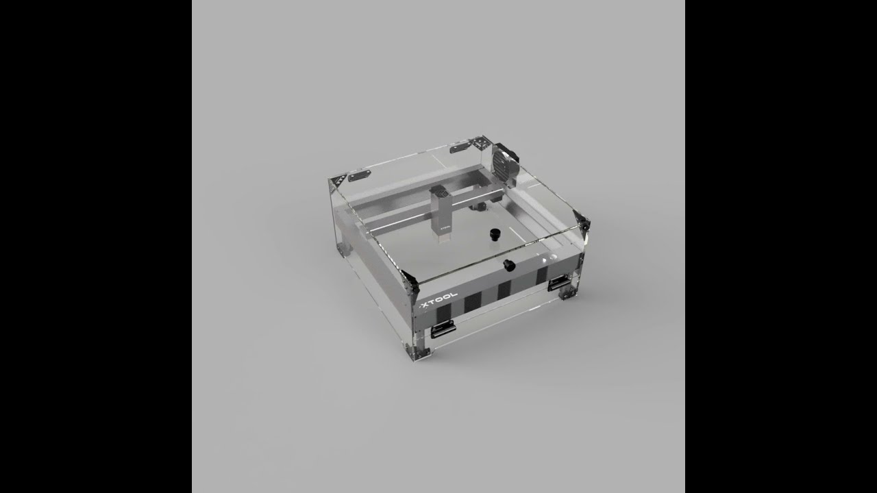 Makeblock XTool D1 Enclosure fume hood by Clearview Plastics - diode Laser engraver enclosure kit