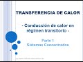 Conducción Transitoria Parte 1 - Clase 7 Transferencia de Calor