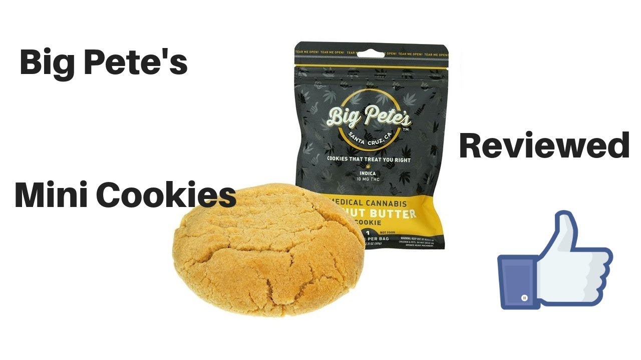 Liddle' Cookies. Big high. Big Pete's Mini Cookies Peanut Butter 100 mg review.