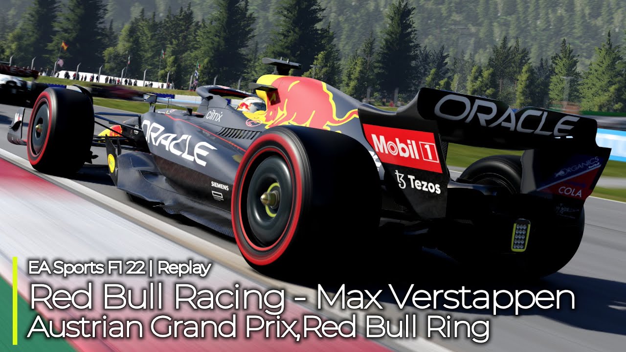 EA Sports F1 22 Replay en F1 du team Red Bull Racing sur le Grand Prix dAutriche