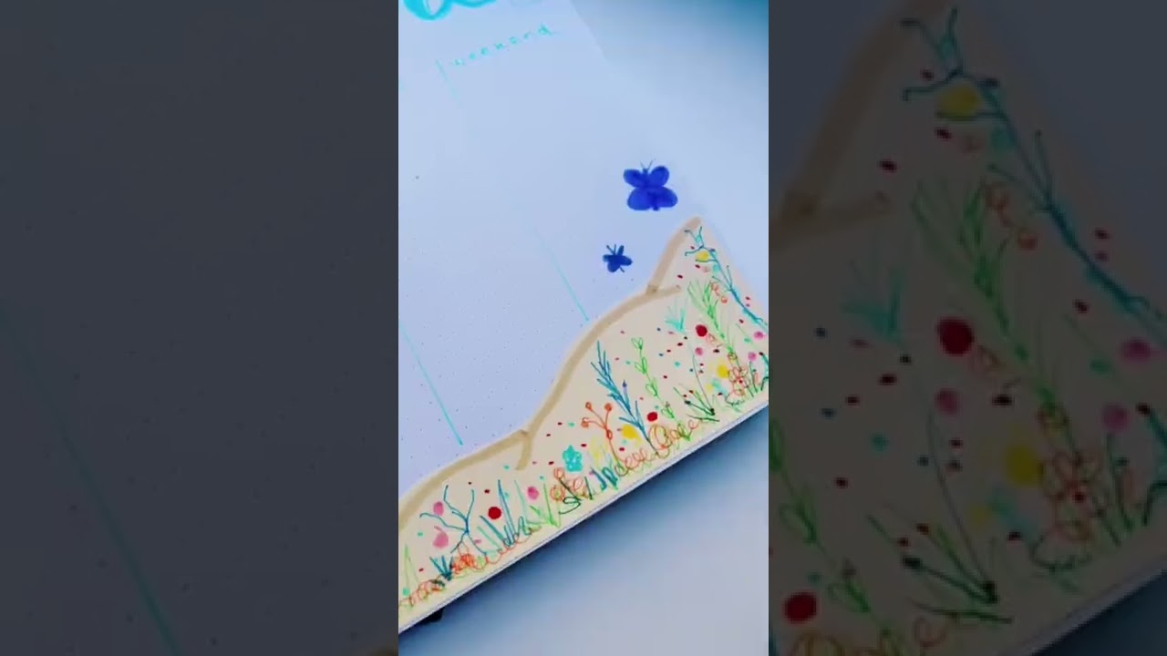 BTS bujo spread inspired by Yet To Come MV - full tutorial on my channel 🥰🎶🦋 