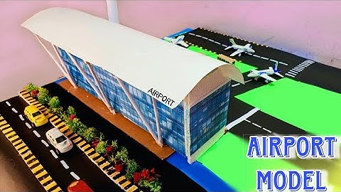 Airport Model for School Project | How to make Airport Model | how to make airplane by paper