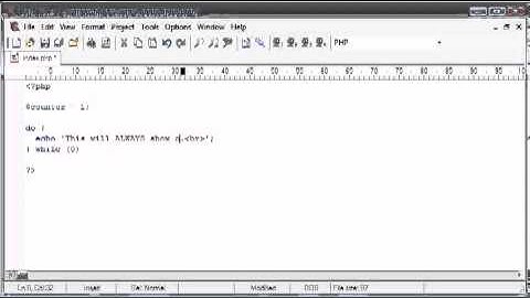 Beginner PHP Tutorial  26 - do while Loop