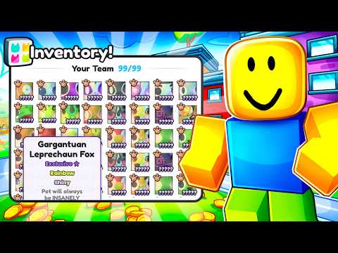Starting Over In Pet Sim 99 With 99 Rainbow Shiny Gargantuans!
