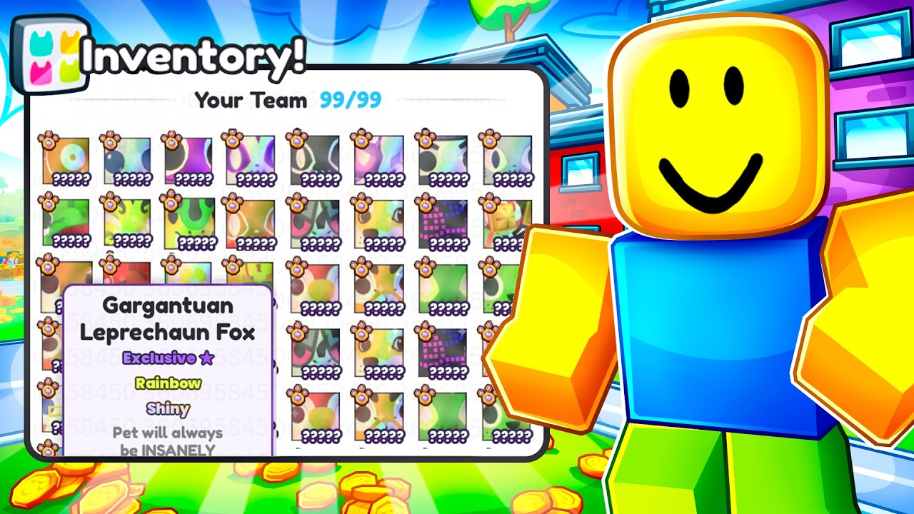 Starting Over in Pet Sim 99 with 99 Rainbow SHINY GARGANTUANS!