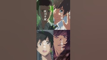 みんなはどの映画が好きー？自分は君の名は！！！#新海誠監督#言の葉の庭#君の名は#天気の子#すずめの戸締まり#Rairy