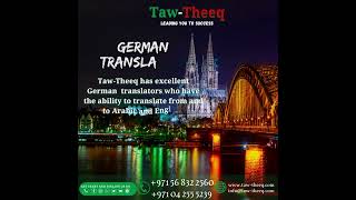 For German Translation Services - TAW-THEEQ Resimi