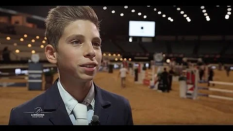 Keith, a French guest rider at the Longines Masters of Los Angeles 2016