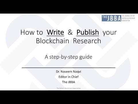 How to Write and Publish your Blockchain Research Paper