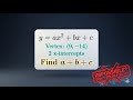 SAT Math Hack: Vertex Form &amp; Coefficients