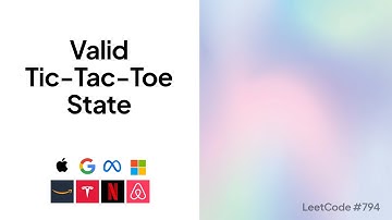 Valid Tic-Tac-Toe State | Top Google Coding Interview Question