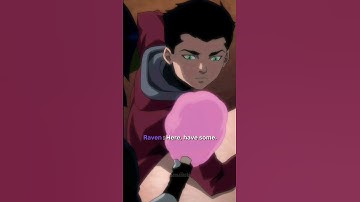 Damian Wayne tries Cotton candy for the first time 🍭 | #shorts #justiceleaguevsteentitans #raven