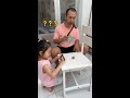 还是闺女有办法😂😂#我家娃太搞笑了 #父女日常搞笑