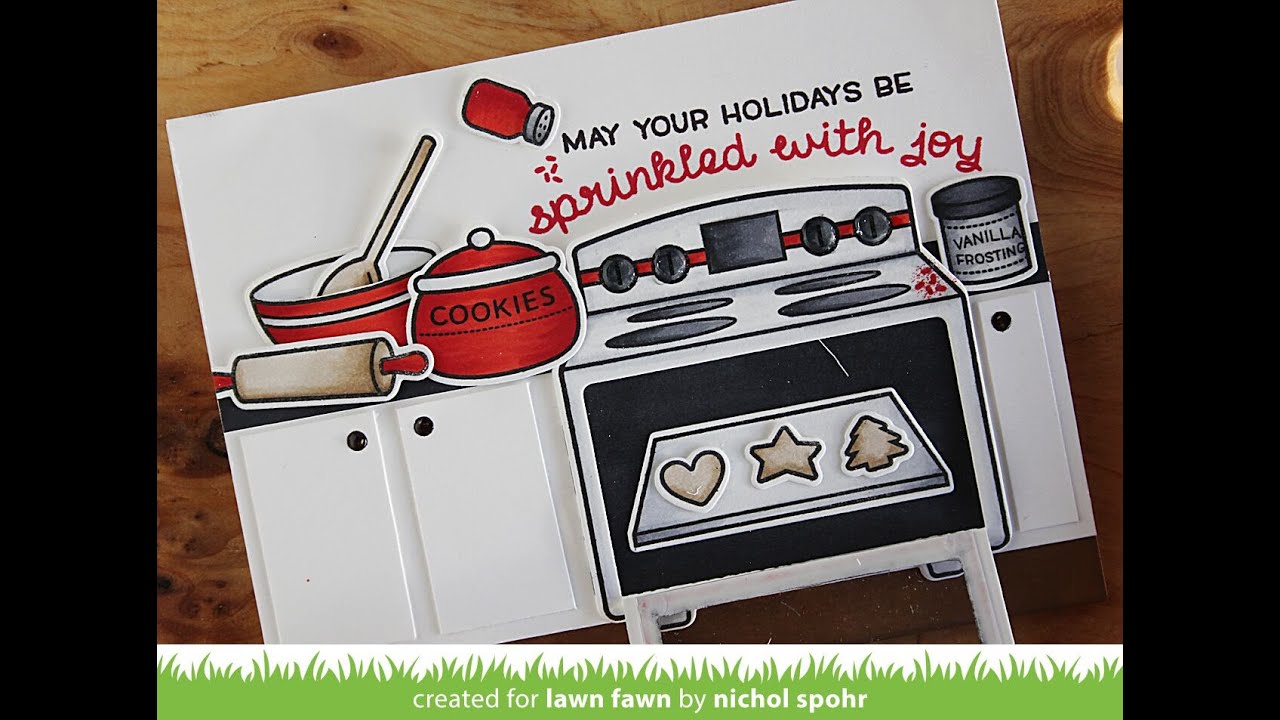 Lawn Fawn | Sprinkled With Joy Interactive Oven Card