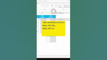 Cách tính số ngày bỏ qua ngày nghỉ trong Excel - Tâm Tin Học