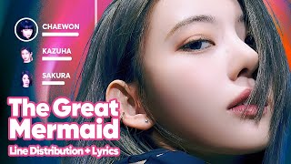 LE SSERAFIM - The Great Mermaid (Line Distribution   Lyrics Karaoke) PATREON REQUESTED