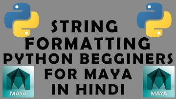 #maya #python #rigging #3d Introduction to Python Scripting in Maya -  String Formatting Answer