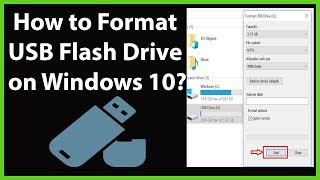 how to format usb flash drive on windows 10?