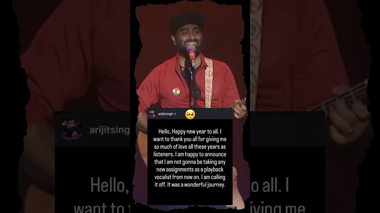 Arijit Singh retires from playback singing 