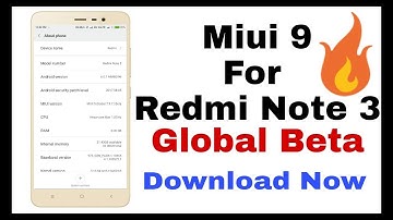 Miui 9 7.9.7 For Redmi Note 3 Global Official Beta Rom Install Now