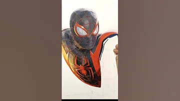 Drawing Spider Man Miles Morales 