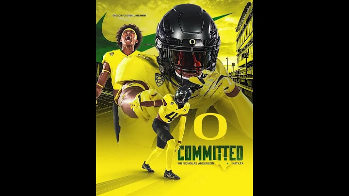 Nicholas Anderson 4 Star  WR Commits To Oregon | C...