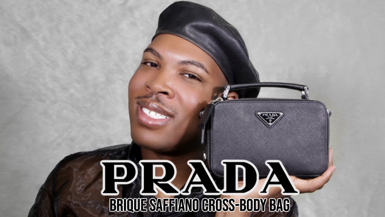 Prada Saffiano Crossbody Black