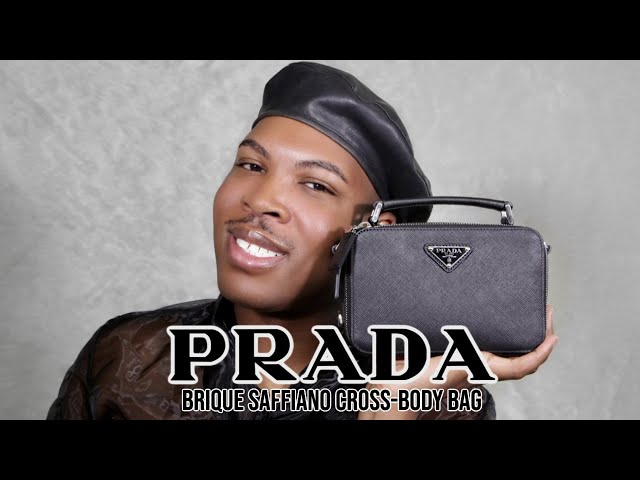 Small Prada Brique leather bag