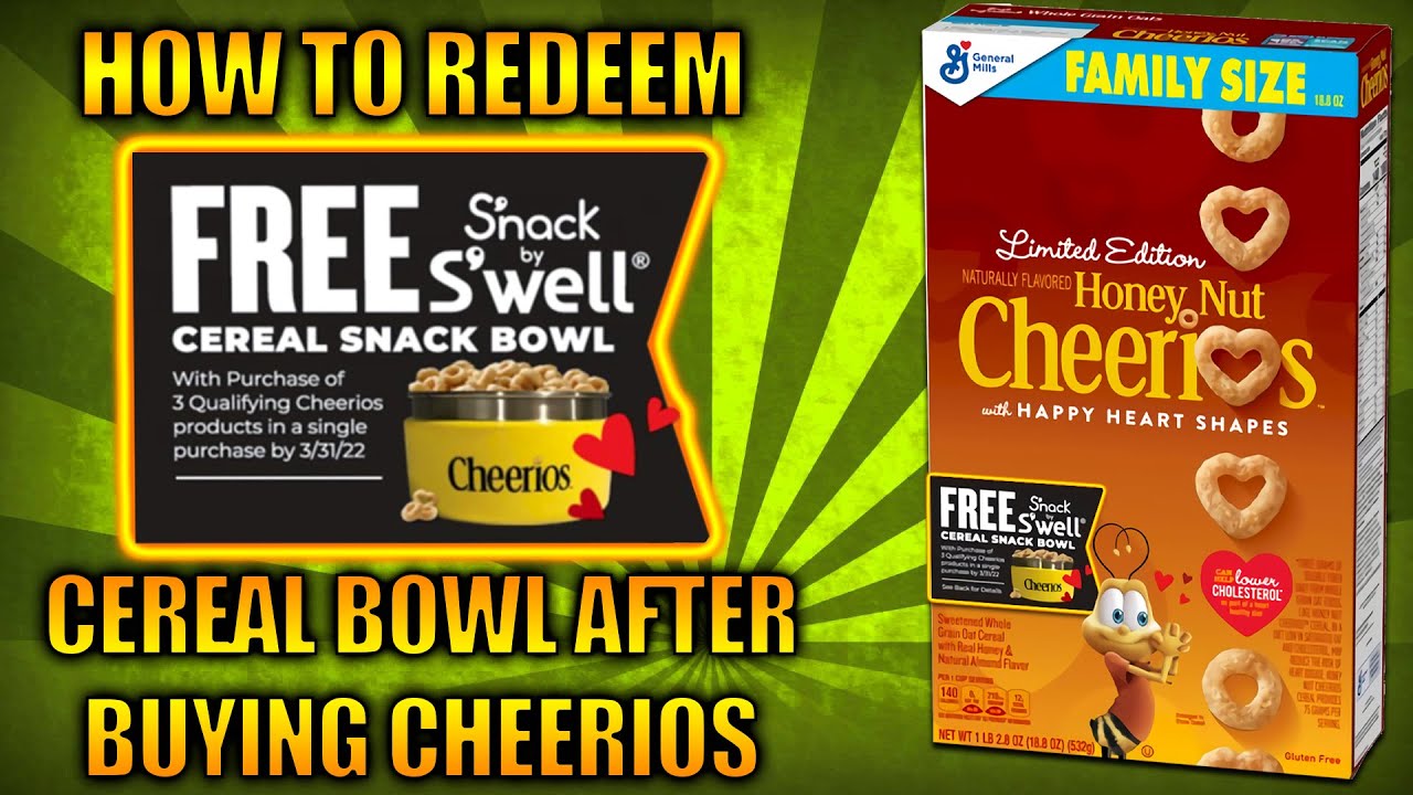 Snack by S'well Swell CHEERIOS Promo 16oz Food Storage Container Cereal  Bowl NEW