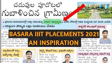 basara iiit placements 2021|Rgukt placements|iiit latest news|rgukt basar|iiit basara