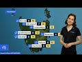 National Weather Forecast: Rain and storms in WA. Showers for the east coast