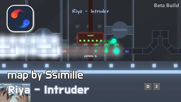 [ADOFAI custom][클리어 영상]Intruder(music by Riya)(map by Ssimille)