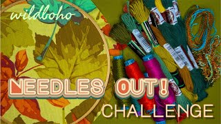 Needles Out! embroidery challenge with wildboho | no. 1