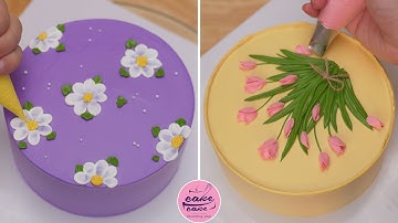 Simple Flowers Cake Decorating Tutorials For Beginners | How To Make A Cake For Birthdays 2024