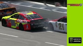 Junior spins after run-in with Blaney