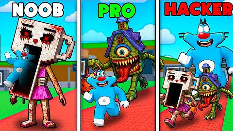 Roblox NOOB vs PRO vs HACKER In Escape The Brainrot With OGGY