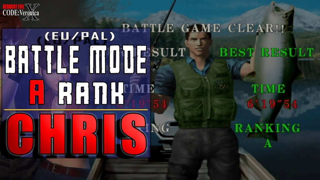 Resident Evil Code Veronica X - Chris Battle Mode Rank A Commentary -  EU/PAL Version (PS4) 